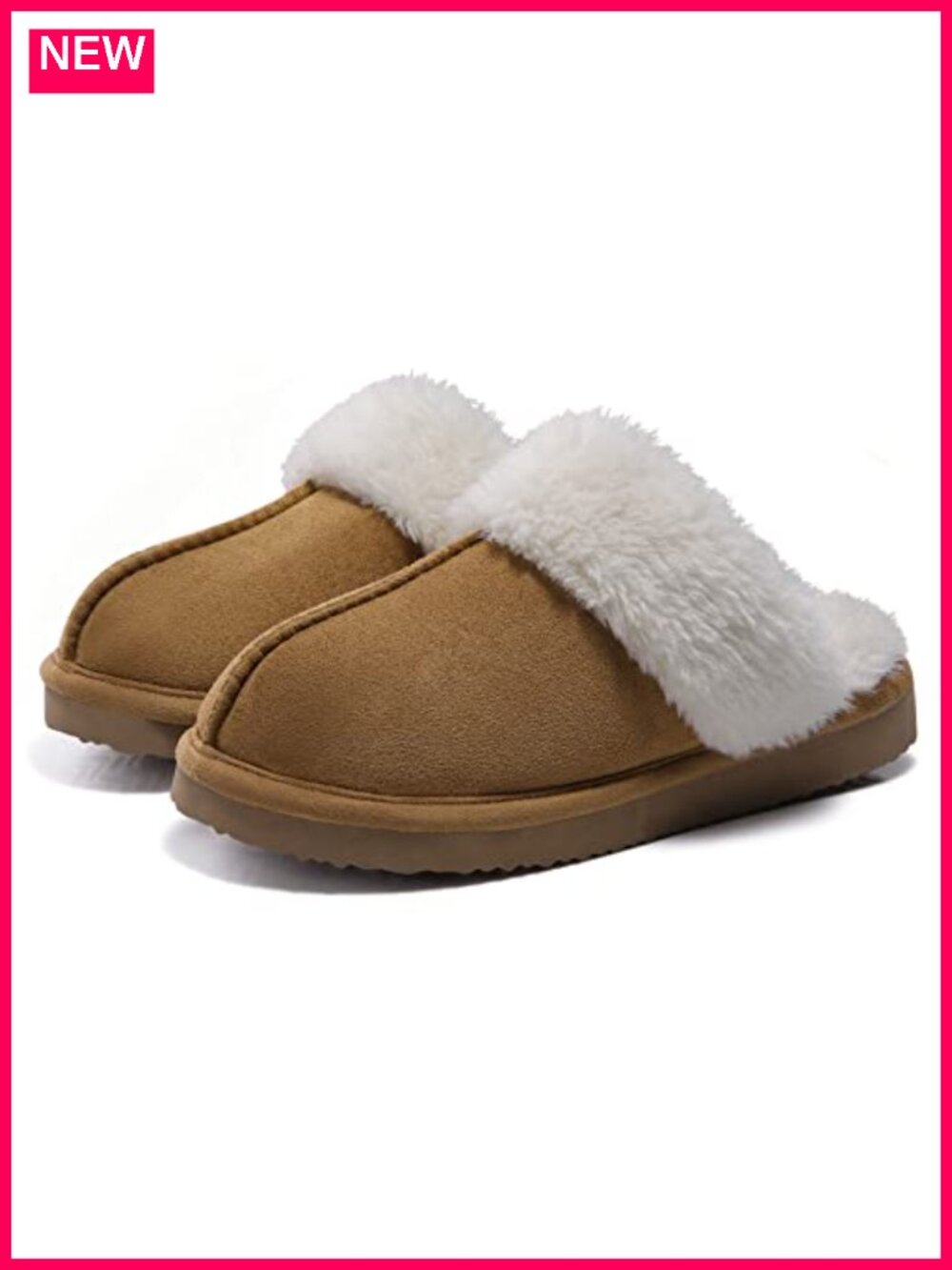 Faux Fur Memory Foam Slippers Fluffy House Shoes